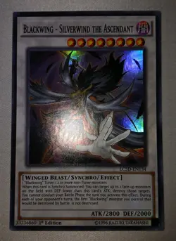 Yugioh Blackwing - Silverwind the Ascendant LC5D-EN134 1ST ED NM Super - Image 1