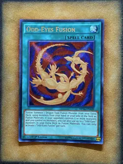 Yugioh Odd-Eyes Fusion MP16-EN149 Secret Rare 1st Ed NM - Image 1
