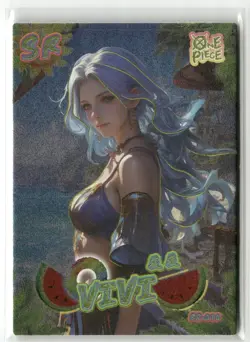 VIVI NEFERTARI SR SR-010 Holographic One Piece Anime Collectible Card - Image 1