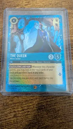Disney Lorcana TCG: The Queen Mirror Seeker 12/P3 Glimmer Foil Costco Promo - Image 1