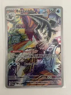 Pokemon Baxcalibur Full Art Secret Rare Holo Card Scarlet & Violet 210/193 - Image 1