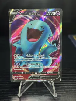 Pokemon Card - Wobbuffet V 191/202 Sword & Shield Base - NM - Image 1