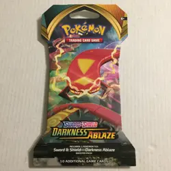 4 New Pokemon Sword & Shield Darkness Ablaze Packs - 40 Total Cards - Image 4