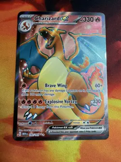 Pokemon TCG Charizard EX 183/165 151 Ultra Rare Card - Image 1