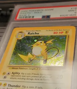 PSA 9 Raichu 16/130 Base Set 2 II Holo Foil 2000 Pokemon Card Vintage WOTC MINT - Image 2