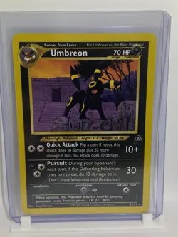 Pokemon Umbreon 32/75 Neo Discovery Rare Regular 70 HP English Card - Image 1