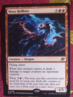 Nova Hellkite Edge of Eternities Magic The Gathering MTG Red Dragon Card Rare - Image 1