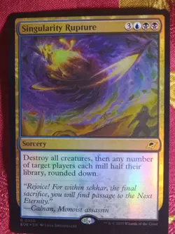 FOIL Singularity Rupture Edge of Eternities Magic The Gathering MTG rare card - Image 1