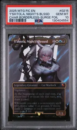 PSA 10 Magic the Gathering x Final Fantasy Yshtola Night's Blessed Surge Foil - Image 1