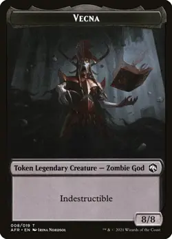 MTG Wolf // Vecna Double-Sided Token [Dungeons & Dragons: Adventures in the Forg - Image 2