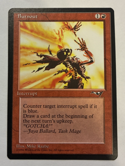 Burnout Alliances Magic the Gathering 1996 NM - Image 1