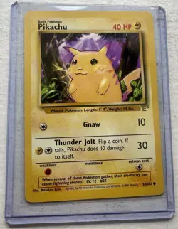 Gold Foil Promo E3 - Pikachu - Vintage Promo The Pokemon Trading Card 1999 MINT - Image 2