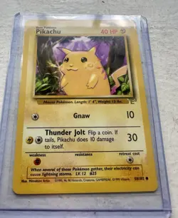 Gold Foil Promo E3 - Pikachu - Vintage Promo The Pokemon Trading Card 1999 MINT - Image 3
