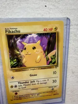 Gold Foil Promo E3 - Pikachu - Vintage Promo The Pokemon Trading Card 1999 MINT - Image 4