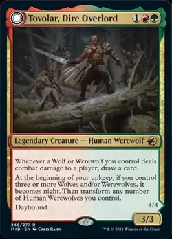 MTG Tovolar, Dire Overlord // Tovolar, the Midnight Scourge [Innistrad: Midnight - Image 1
