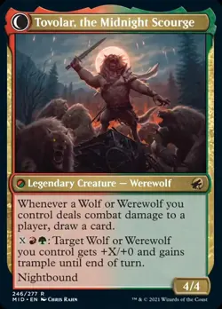 MTG Tovolar, Dire Overlord // Tovolar, the Midnight Scourge [Innistrad: Midnight - Image 2