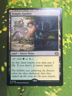 Temple Garden Lorwyn Eclipsed Regular RARE #0268 Pack Fresh - Image 1