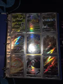 Pokemon Cards Binder Lot Of 212 Cards.. illustration Arts, Vmax, Ex's, V's - Image 1