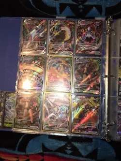 Pokemon Cards Binder Lot Of 212 Cards.. illustration Arts, Vmax, Ex's, V's - Image 4