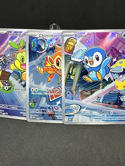 Pokemon TCG First Partner Illustration Collection Series 1 Gen 4 Sinnoh Starters - Image 1