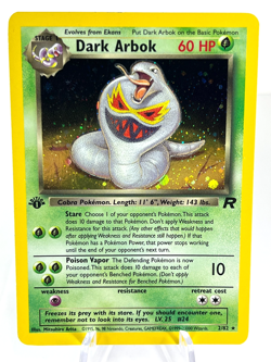 1st Edition Dark Arbok 2/82 - Team Rocket - Holo - Pokemon - NM - Image 1