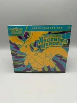 Pokemon TCG Mega Evolution Ascended Heroes Factory Sealed Elite Trainer Box - Image 1