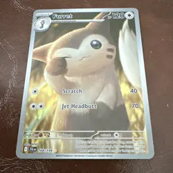 Pokemon TCG Furret 168/159 Sv09: Journey Together Holo 120HP English - Image 1