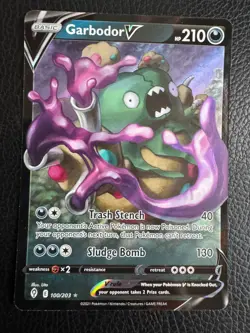 Garbodor V - 100/203 - Ultra Rare - SWSH Evolving Skies - Pokemon Card - Image 1