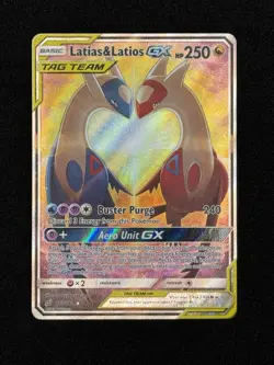 Pokemon Latias & Latios GX TAG TEAM Alternate Full Art Ultra Rare Holo 170/181 - Image 1