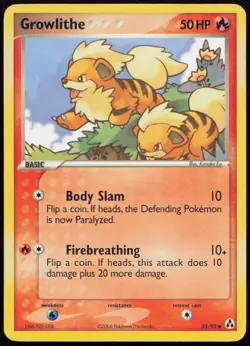 Growlithe 55/92 MP Legend Maker Common Pokemon - Image 1