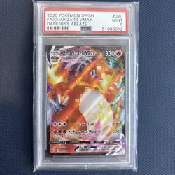 Pokemon TCG Charizard VMAX Darkness Ablaze 020/189 SWSH 🔴 PSA 9 - Image 1