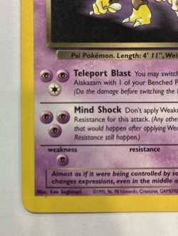 Dark Alakazam Team Rocket #18 Rare WOTC Pokemon 2000 LP - Image 2