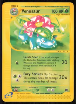 Venusaur 67/165 Rare Expedition Base Set Pokemon Lightly Played - Image 1