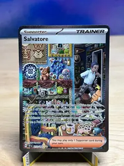 Temporal Forces Salvatore 212/162 Special Illustration Rare Pokemon NM/M - Image 1