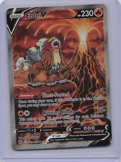 Entei V GG36/GG70 Holo Rare V Crown Zenith Galarian Gallery Pokemon Near Mint - Image 1