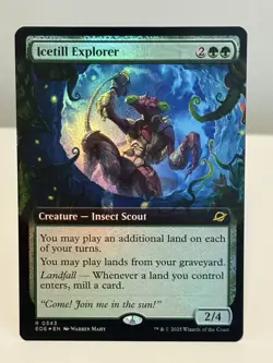 Icetill Explorer Extended Art Foil 343 EOE Card, NM/MT Condition - Image 1