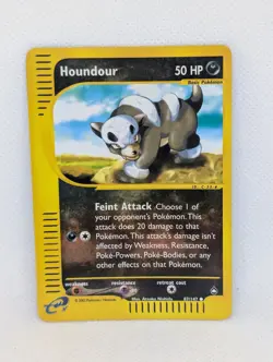 Houndour 087/147 Aquapolis Reverse Holo Rare Pokemon TCG Nintendo e-reader LP - Image 1