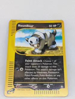 Houndour 087/147 Aquapolis Reverse Holo Rare Pokemon TCG Nintendo e-reader LP - Image 3