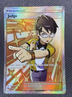 Judge Full Art 209/214 | Sun & Moon Lost Thunder | Holo Ultra Rare | Pokemon TCG - Image 1
