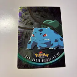 Topps Chrome 2000 #01 Bulbasaur Pokemon TV Animation Series - Image 1