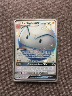 Electrode GX Shiny Holo Rare Full Art Hidden Fates SV57/SV94 HP 190 Pokemon - Image 1