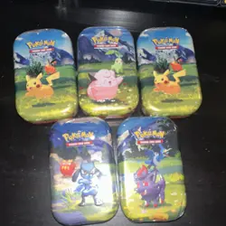 Pokemon TCG Lot of 5 Ascended Heroes Mini Tins - Image 2