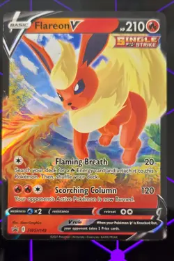 Pokemon TCG - Flareon V SWSH149 SWSH: Sword & Shield Promo Cards Holo - Image 2