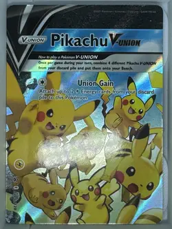 Pokemon TCG Pikachu V-UNION Holo 4 Card Lot SWSH139-142 SWSH Set English - Image 1