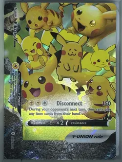 Pokemon TCG Pikachu V-UNION Holo 4 Card Lot SWSH139-142 SWSH Set English - Image 3