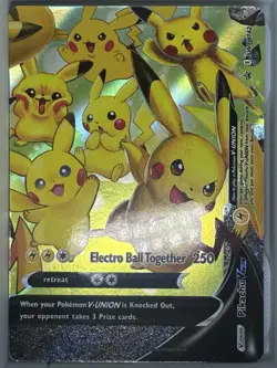 Pokemon TCG Pikachu V-UNION Holo 4 Card Lot SWSH139-142 SWSH Set English - Image 4