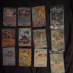 Pokemon TCG Foil Card Lot - Meowth, Tyrunt, Rapidash, 12 Cards - Image 1