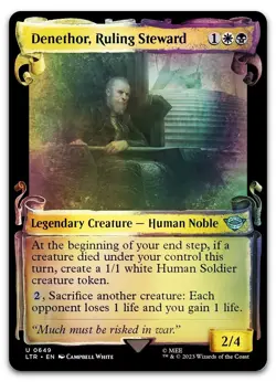 Denethor, Ruling Steward (Showcase Scrolls) #649 (Foil) NM Lord of the Rings - Image 1
