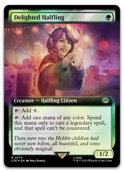 Delighted Halfling (Extended Art) (Surge Foil) #774 NM Lord of the Rings - Image 1