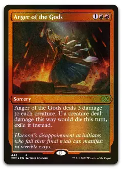 Anger of the Gods (Foil Etched) #448 (NM) Double Masters 2022 2X2 Magic MTG - Image 1
